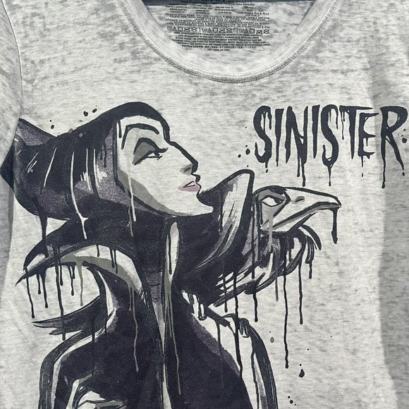 Disney Parks Maleficent Sinister Graphic Shirt Women Small Small Pulls In Back - Picture 2 of 12